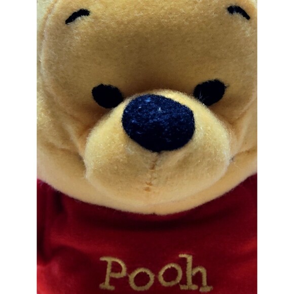 Vintage Disney Winnie The Pooh Plush 7.5" Just Play 2012 Bean Bag Stuffed Toy - Picture 1 of 8
